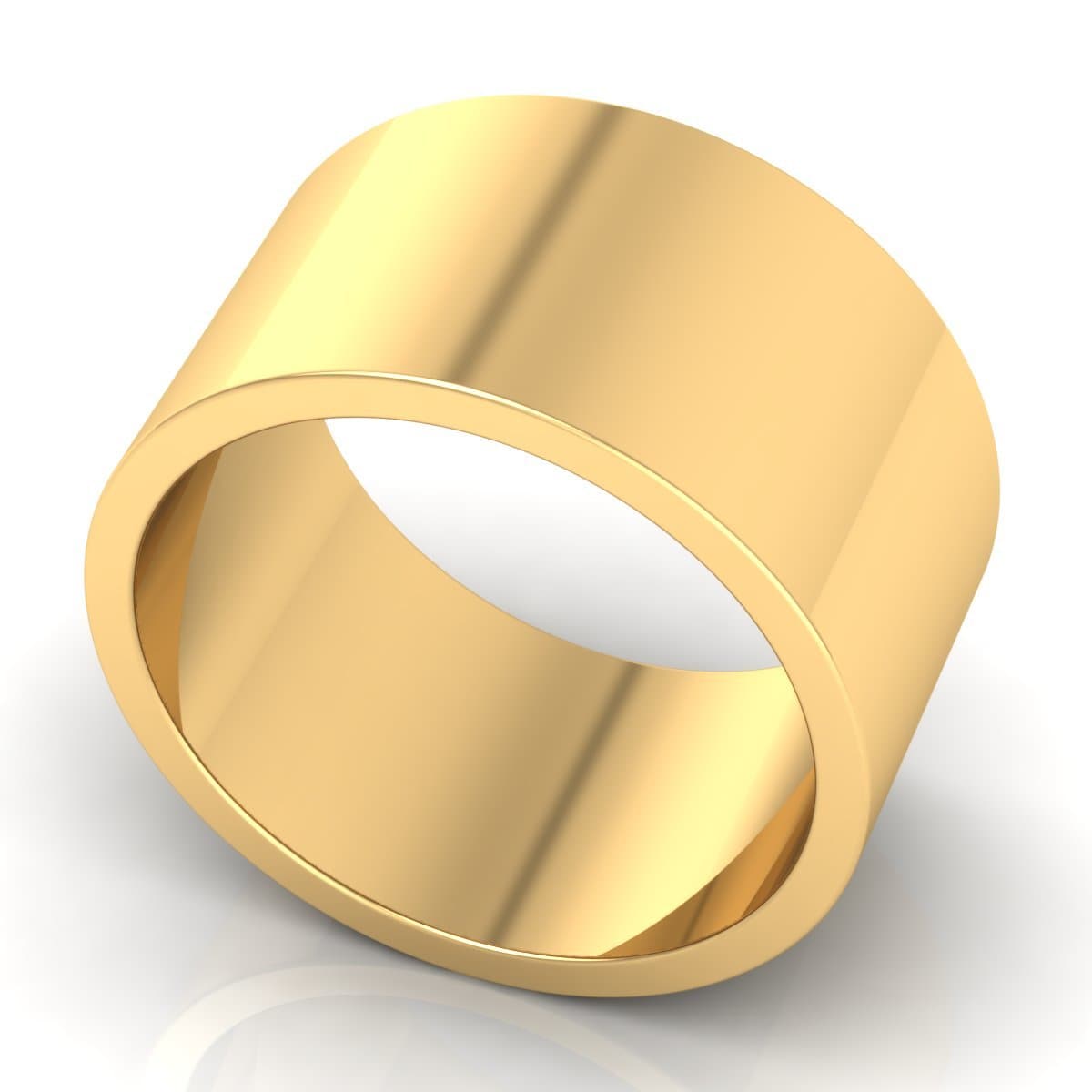 12.0 mm Plain Wedding Band in 14KT, 18KT &amp; Platinum - Primestyle.com