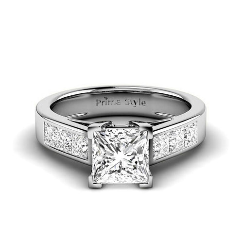 1.30 - 6.80 CT Princess Cut Diamonds - Engagement Ring - Primestyle.com