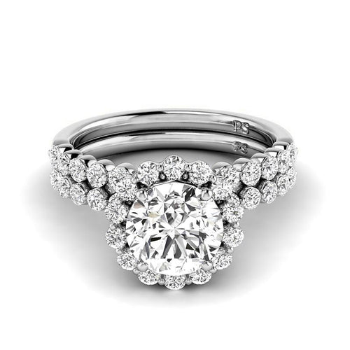 1.30 - 6.80 CT Round Cut Diamonds - Bridal Set - Primestyle.com