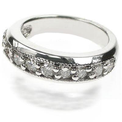 1.30 CT Round Cut Natural Diamonds - Wedding Band