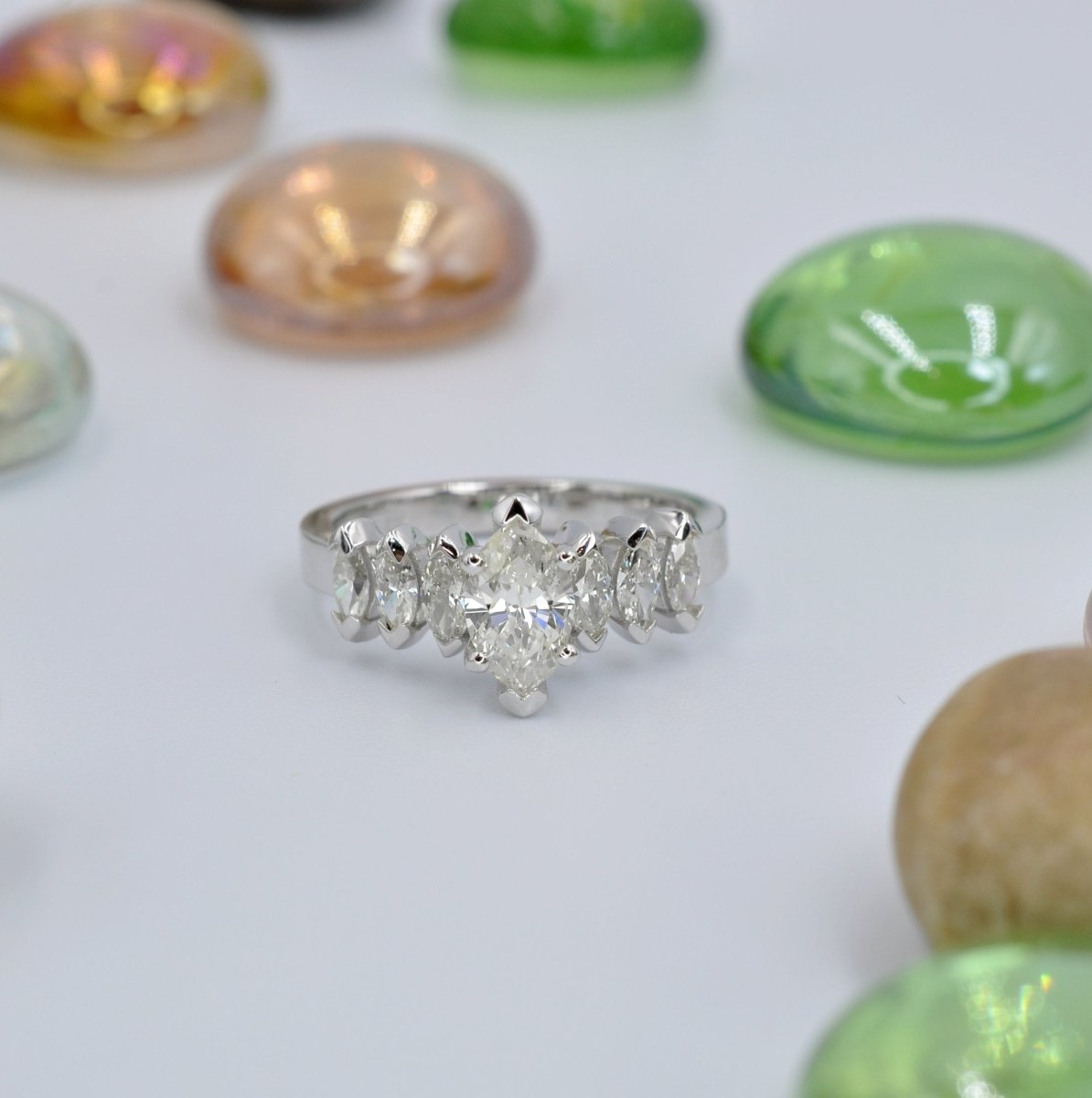 1.35-2.50 CT Marquise Cut Diamonds - Engagement Ring - Primestyle.com