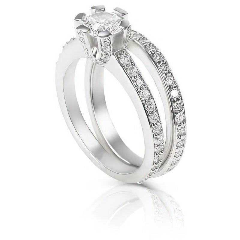 1.35-2.50 CT Round Cut Diamonds - Bridal Set - Primestyle.com