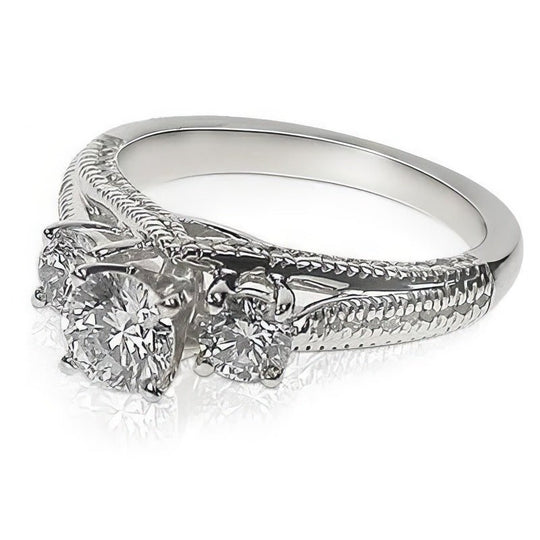 1.35-2.50 CT Round Cut Diamonds - Engagement Ring