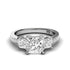 1.35-3.85 CT Princess & Round Cut Lab Grown Diamonds - Engagement Ring - Primestyle.com