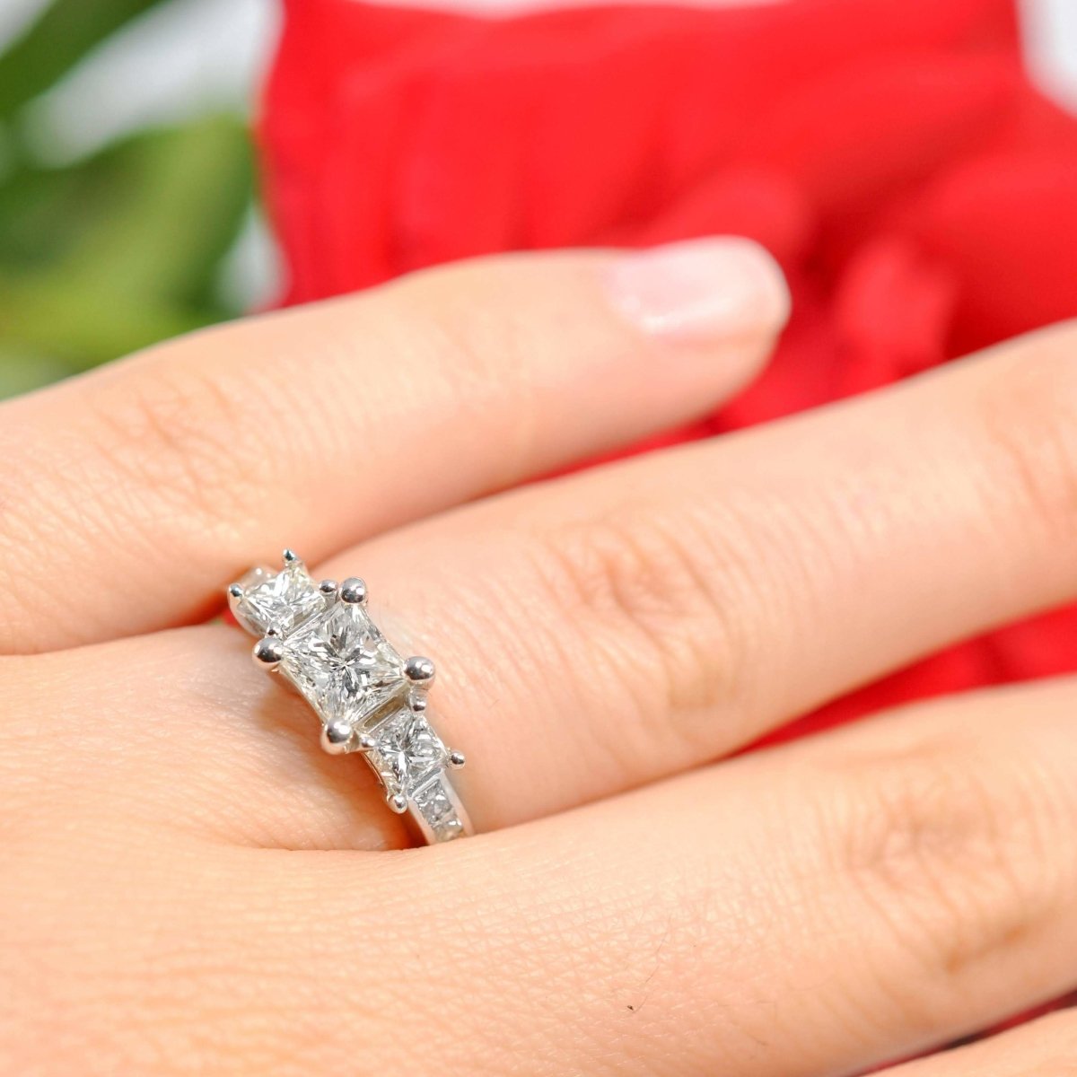 1.40-2.55 CT Princess Cut Diamonds - Engagement Ring - Primestyle.com