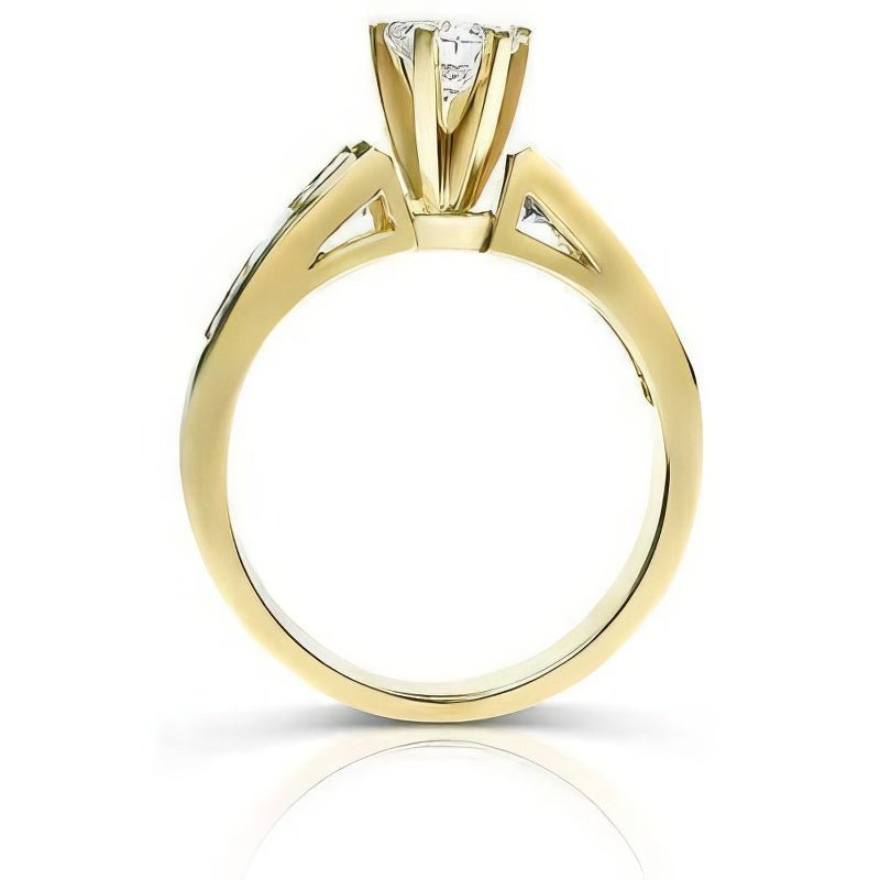 1.40-2.55 CT Princess &amp; Round Cut Diamonds - Engagement Ring - Primestyle.com