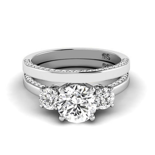 1.40 - 6.90 CT Round Cut Diamonds - Bridal Set - Primestyle.com