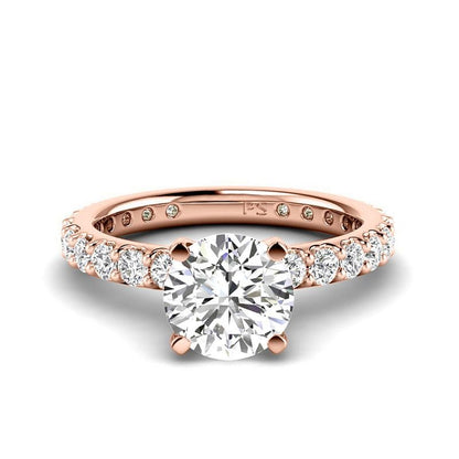 1.40-3.90 CT Round Cut Lab Grown Diamonds - Engagement Ring - Primestyle.com