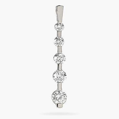 1.40 CT Round Cut Natural Diamonds - Journey Pendants
