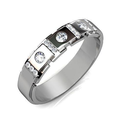 1.40 CT Round Cut Natural Diamonds - Mens Wedding Bands - Primestyle.com