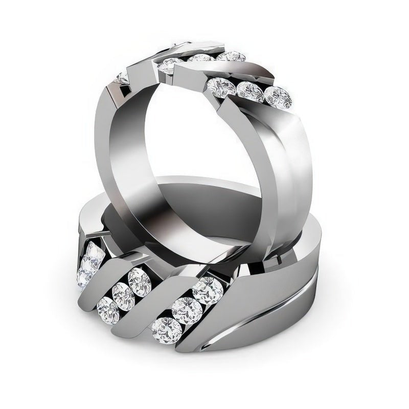 1.40 CT Round Cut Diamonds - Wedding Set - Primestyle.com