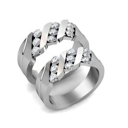 1.40 CT Round Cut Diamonds - Wedding Set