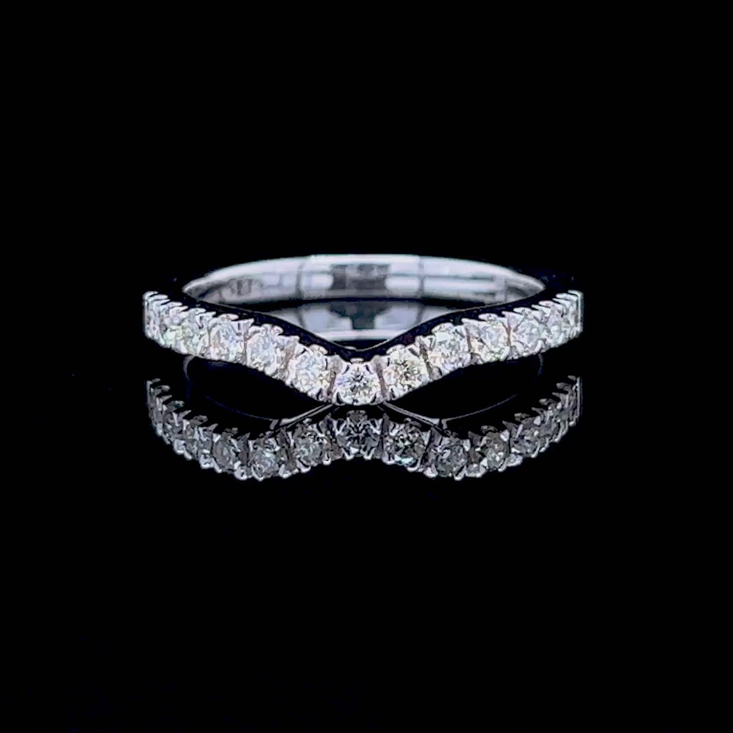 Bargain 0.50CT Round Cut Diamond Wedding Ring in 14KT White Gold