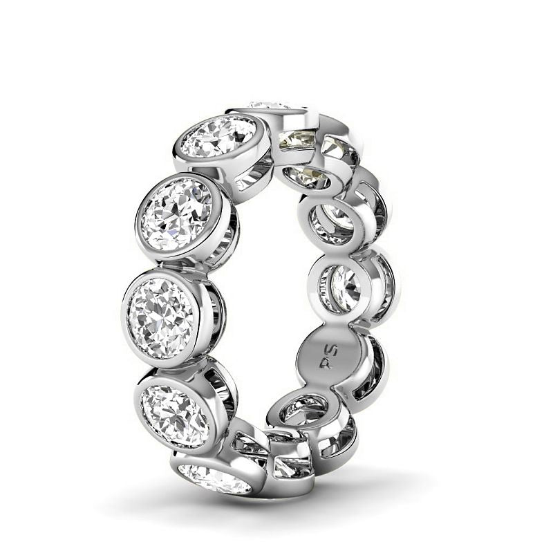 1.50-5.00 CT Round Cut Lab Grown Diamonds - Eternity Ring - Primestyle.com