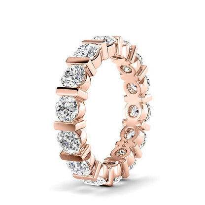 1.50-5.00 CT Round Cut Lab Grown Diamonds - Eternity Ring - Primestyle.com