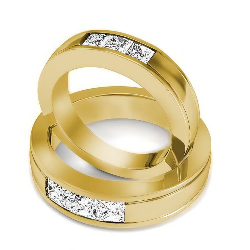 1.50 CT Princess Cut Diamonds - Wedding Set - Primestyle.com