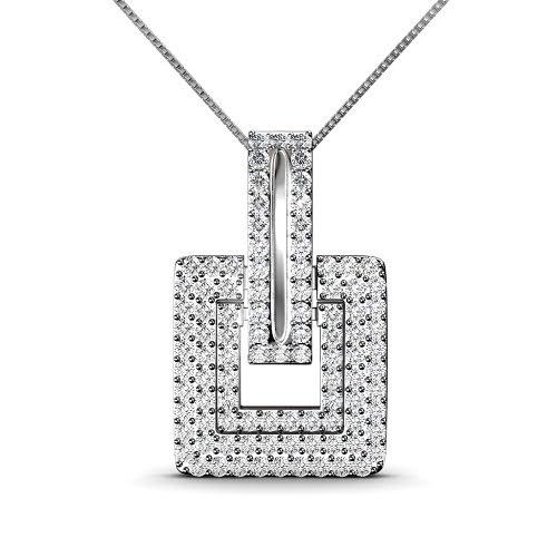 1.50 CT Round Cut Natural Diamonds - Diamond Pendants