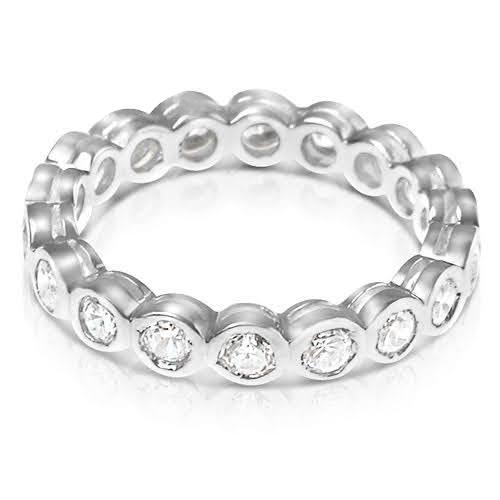 1.50 CT Round Cut Diamonds - Eternity Ring - Primestyle.com