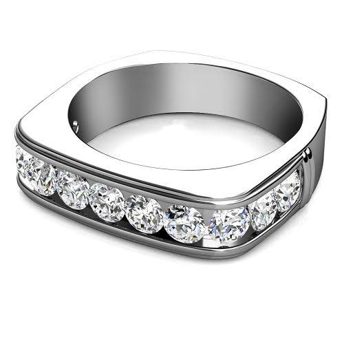 1.50 CT Round Cut Diamonds - Mens Wedding Band - Primestyle.com