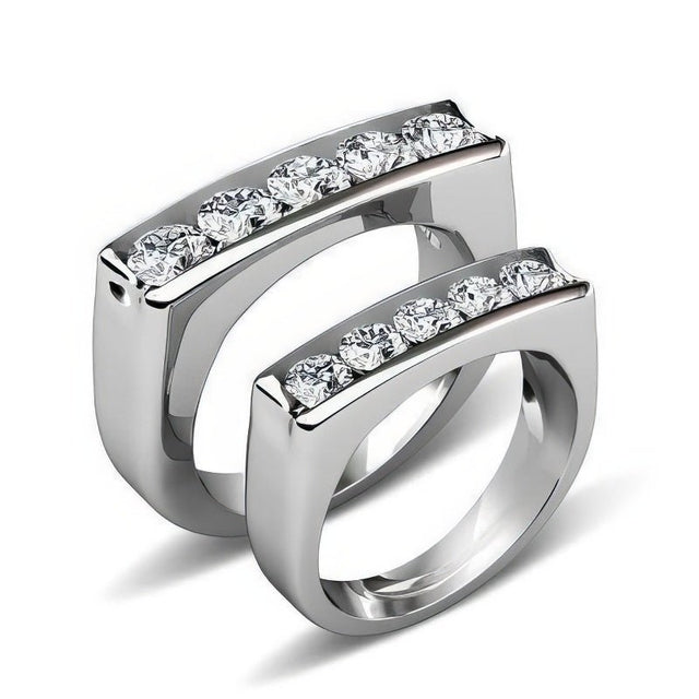 1.50 CT Round Cut Natural Diamonds - Wedding Sets