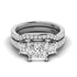 1.55-4.05 CT Round & Princess Cut Lab Grown Diamonds - Bridal Set - Primestyle.com