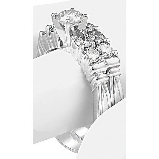 1.60-2.75 CT Round Cut Diamonds - Bridal Set