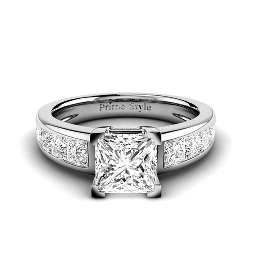 1.60 - 7.10 CT Princess Cut Diamonds - Engagement Ring - Primestyle.com