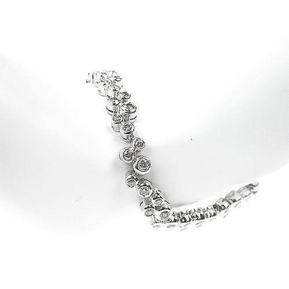 1.70-3.10 CT Round Cut Diamonds - Diamond Bracelet - Primestyle.com