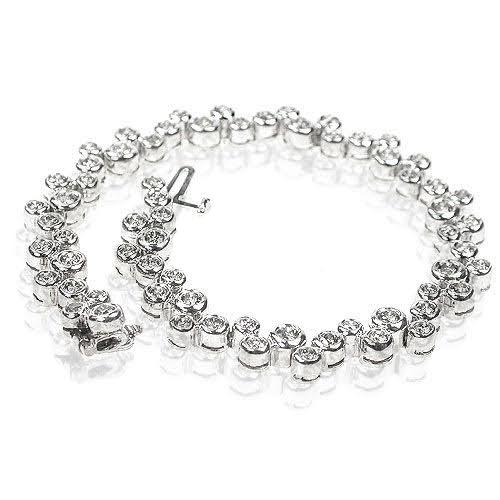1.70-3.10 CT Round Cut Natural Diamonds - Diamond Bracelets
