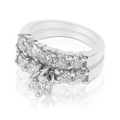 1.75-2.90 CT Round Cut Diamonds - Bridal Set - Primestyle.com