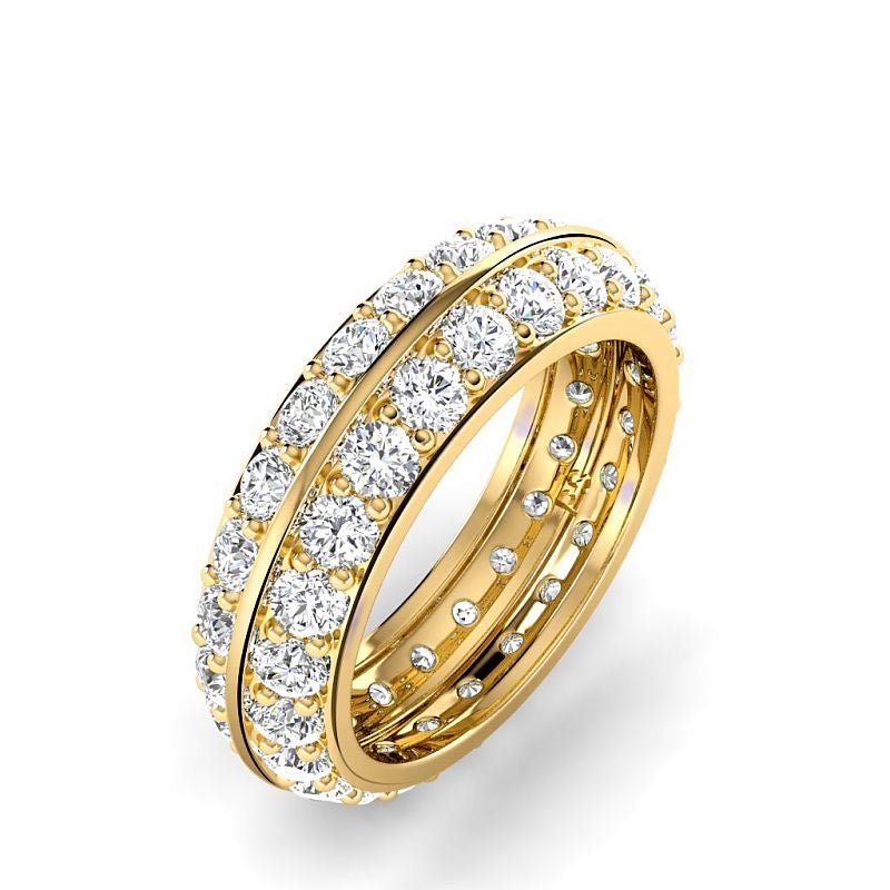 1.80 CT Round Cut Lab Grown Diamonds - Eternity Ring - Primestyle.com