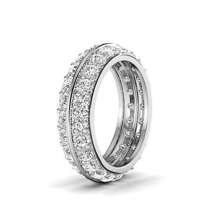 1.80 CT Round Cut Lab Grown Diamonds - Eternity Ring - Primestyle.com