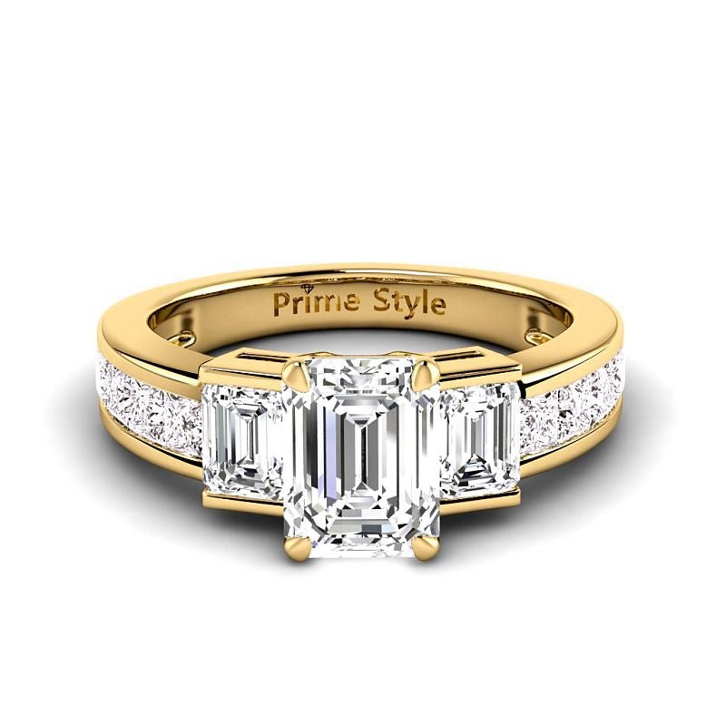 (723) 1.35 Cttw Emerald Cut Multilayer 14k Ring shops 6