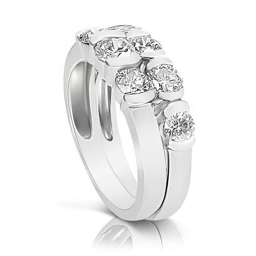 1.90-3.05 CT Round Cut Diamonds - Bridal Set - Primestyle.com