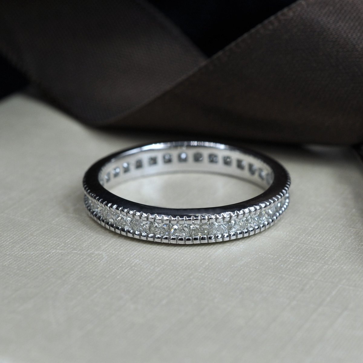 1.90 CT Princess Cut Diamonds - Eternity Ring - Primestyle.com