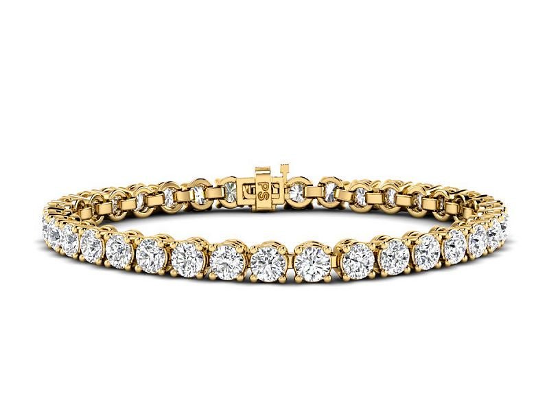 2.00-13.00 CT Round Cut Lab Grown Diamonds - Tennis Bracelet - Primestyle.com