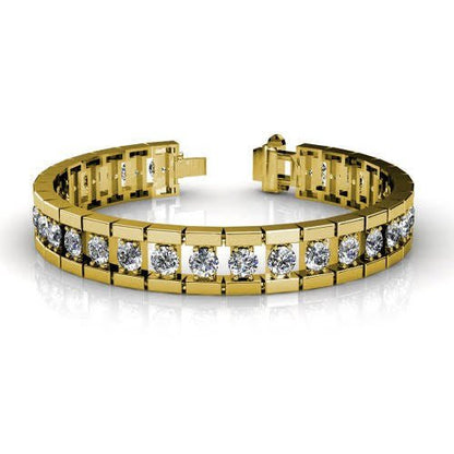 2.00-3.00 CT Round Cut Diamonds - Diamond Bracelet - Primestyle.com