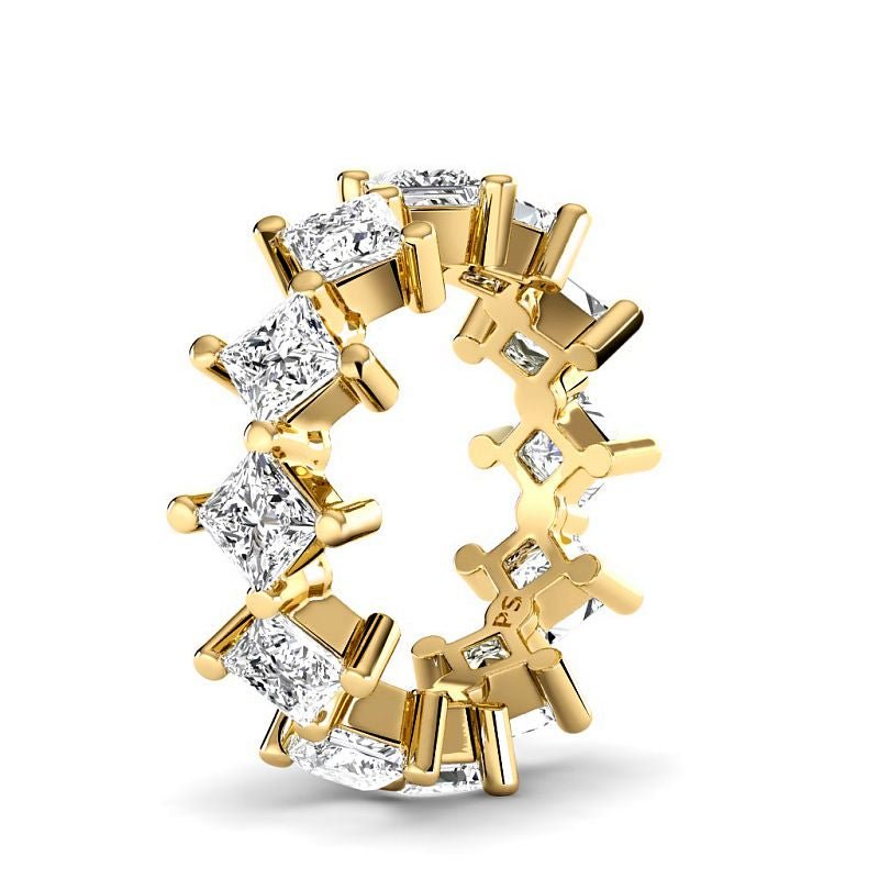 2.00-4.00 CT Princess Cut Lab Grown Diamonds - Eternity Ring - Primestyle.com