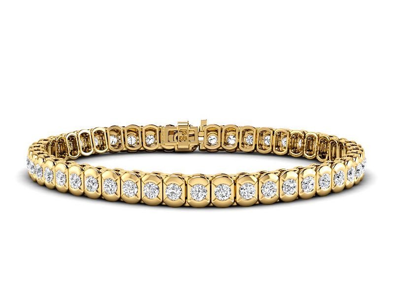 2.00-5.00 CT Round Cut Lab Grown Diamonds - Tennis Bracelet - Primestyle.com