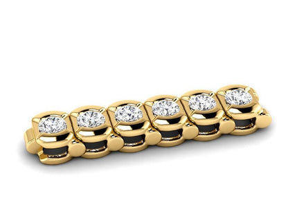 2.00-5.00 CT Round Cut Lab Grown Diamonds - Tennis Bracelet - Primestyle.com