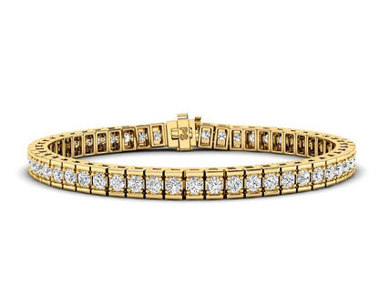 2.00-5.00 CT Round Cut Lab Grown Diamonds - Tennis Bracelet - Primestyle.com