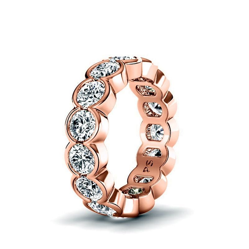 2.00-6.00 CT Round Cut Lab Grown Diamonds - Eternity Ring - Primestyle.com