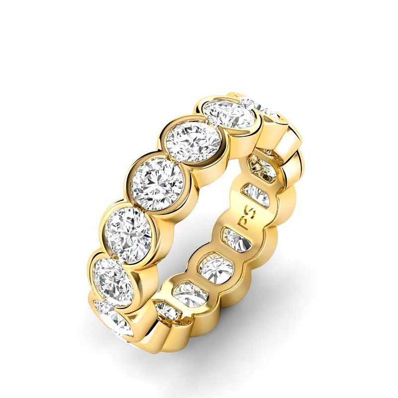 2.00-6.00 CT Round Cut Lab Grown Diamonds - Eternity Ring - Primestyle.com