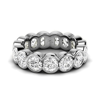 2.00-6.00 CT Round Cut Lab Grown Diamonds - Eternity Ring - Primestyle.com