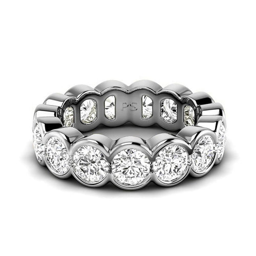 2.00 - 6.00 CT Round Cut Lab Grown Diamonds - Eternity Ring - Primestyle.com