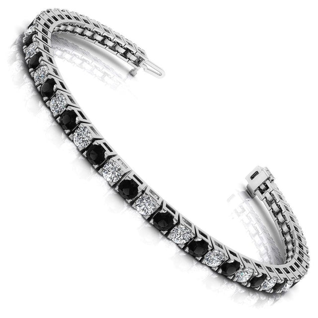 2.00-8.50 CT Round Cut Natural Diamonds - Tennis Bracelet