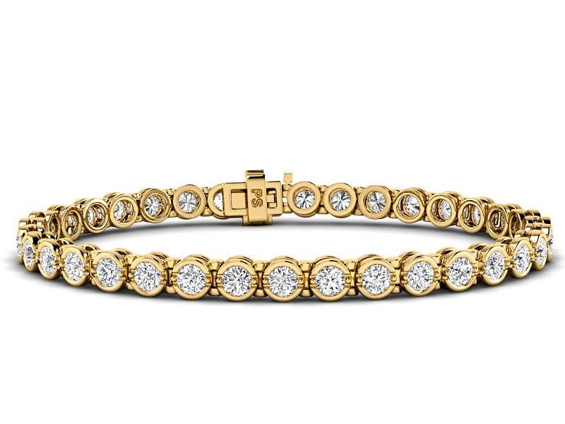 2.00 CT Round Cut Lab Grown Diamonds - Tennis Bracelet - Primestyle.com