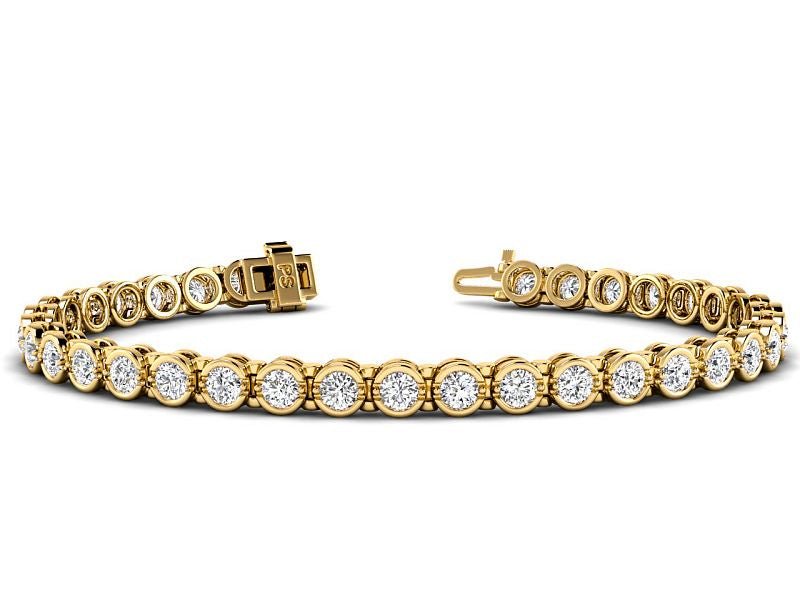 2.00 CT Round Cut Lab Grown Diamonds - Tennis Bracelet - Primestyle.com