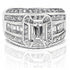 2.05-3.20 CT Round & Emerald Cut Diamonds - Engagement Ring - Primestyle.com
