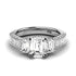 2.10-4.60 CT Round & Emerald & Princess Cut Lab Grown Diamonds - Engagement Ring - Primestyle.com